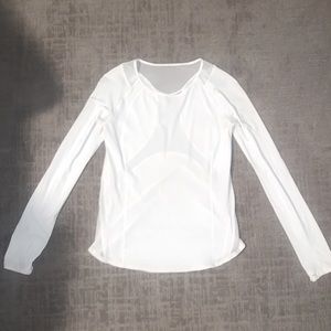 Basic white Lululemon long sleeve